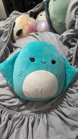 Squishmallow Teal Shark Plush