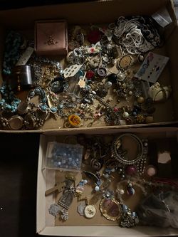 Large Mixed Crafting Costume Jewelry Lot
