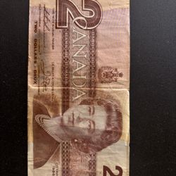 Canada money $2   ‘86 Yr