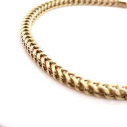 10kt Gold Bracelet Franco 3.9mm 9” 6.60grams 142231 1