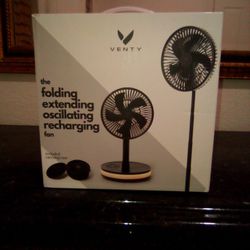 The Folding Extending  Oscillating Recharging Fan