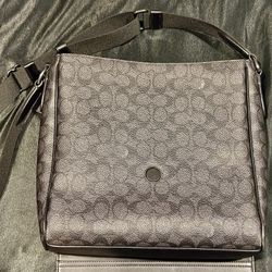 coach bag black leather me crossbody