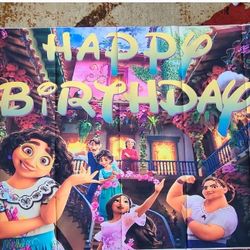 Encanto Backdrop 5' By 3' Encanto Decorations