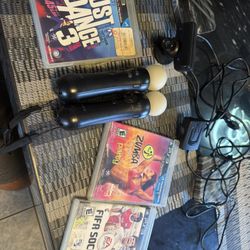 Sony Playstation Move Motion Controllers  PS3 PS4, Two Controllers 