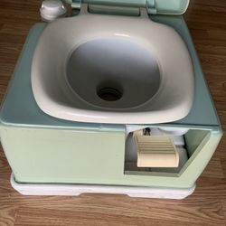 Classic Rv/Camping Sears Porta Potti In Avocado Green
