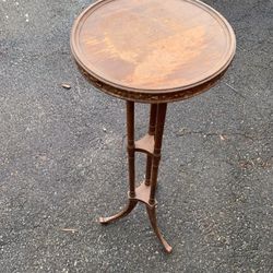 Antique Oil Lamp Table