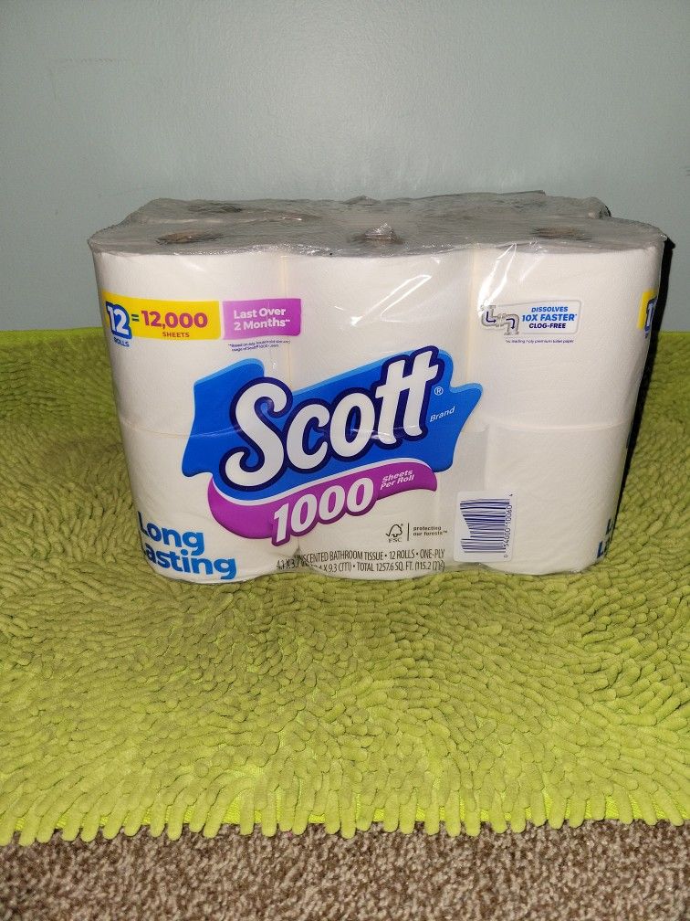 12 Rolls Toilet Paper 