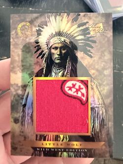 2025 Pieces of the Past Little Wolf Jumbo Patterned Cloth Relic – Wild West Edition #743