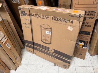 Glacier bay 34x34 corner shower base