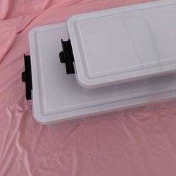 🔥 Plastic Storage Organizer Box with Lid and Handles