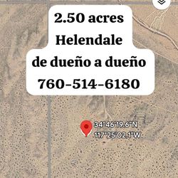 Terreno De Venta En Helendale 2.5 Acres De Dueño A Dueño 