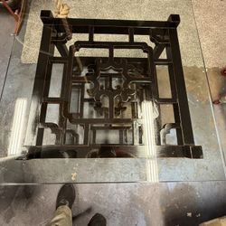 Chinese style glass Coffee or corner table