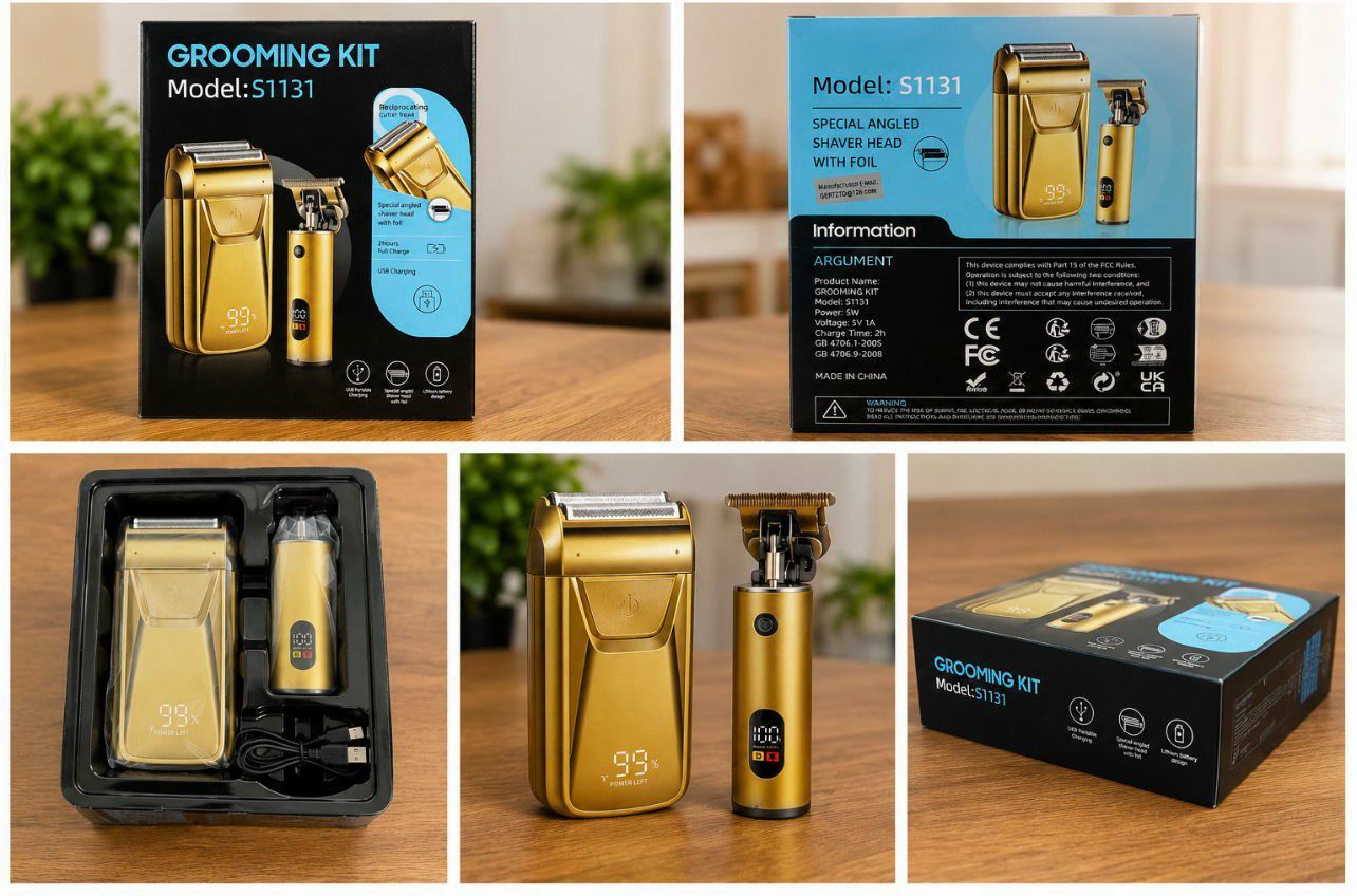 Grooming Kit Model S1131 - Brand New USB Rechargeable Shaver & Trimmer