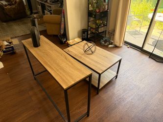 Set of coffee table and entry way table