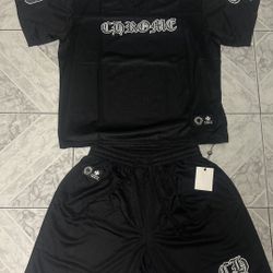 Medium Black Chrome hearts set