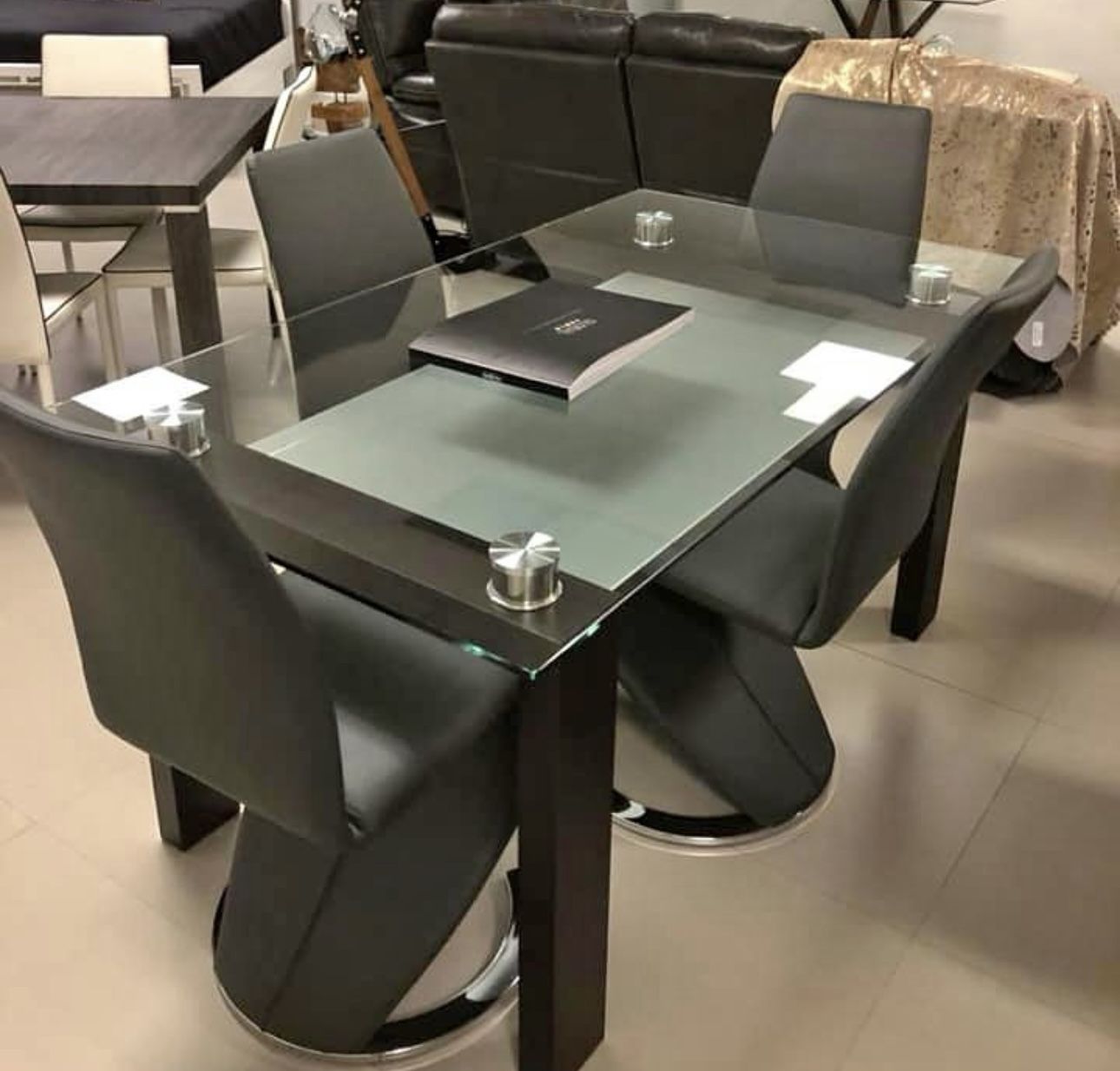 ALL BLACK modern Dining CHAIRS 🪑