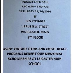 Multi Family Indoor Yard Sale 