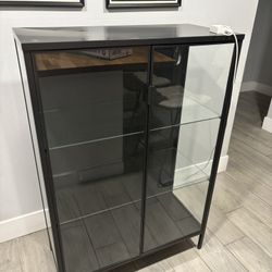 IKEA Rudsta Glass Display Cabinet