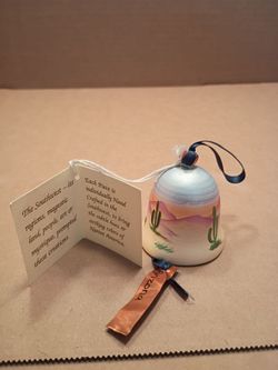 Arizona Hand-Painted Southwest Dreams by Dawn:Desert Bell Ornament