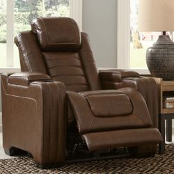 Backtrack Chocolate Power Recliner

