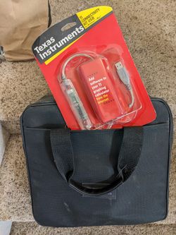 TI 83 Graphing Calculators X2 and Read Screen With Bag