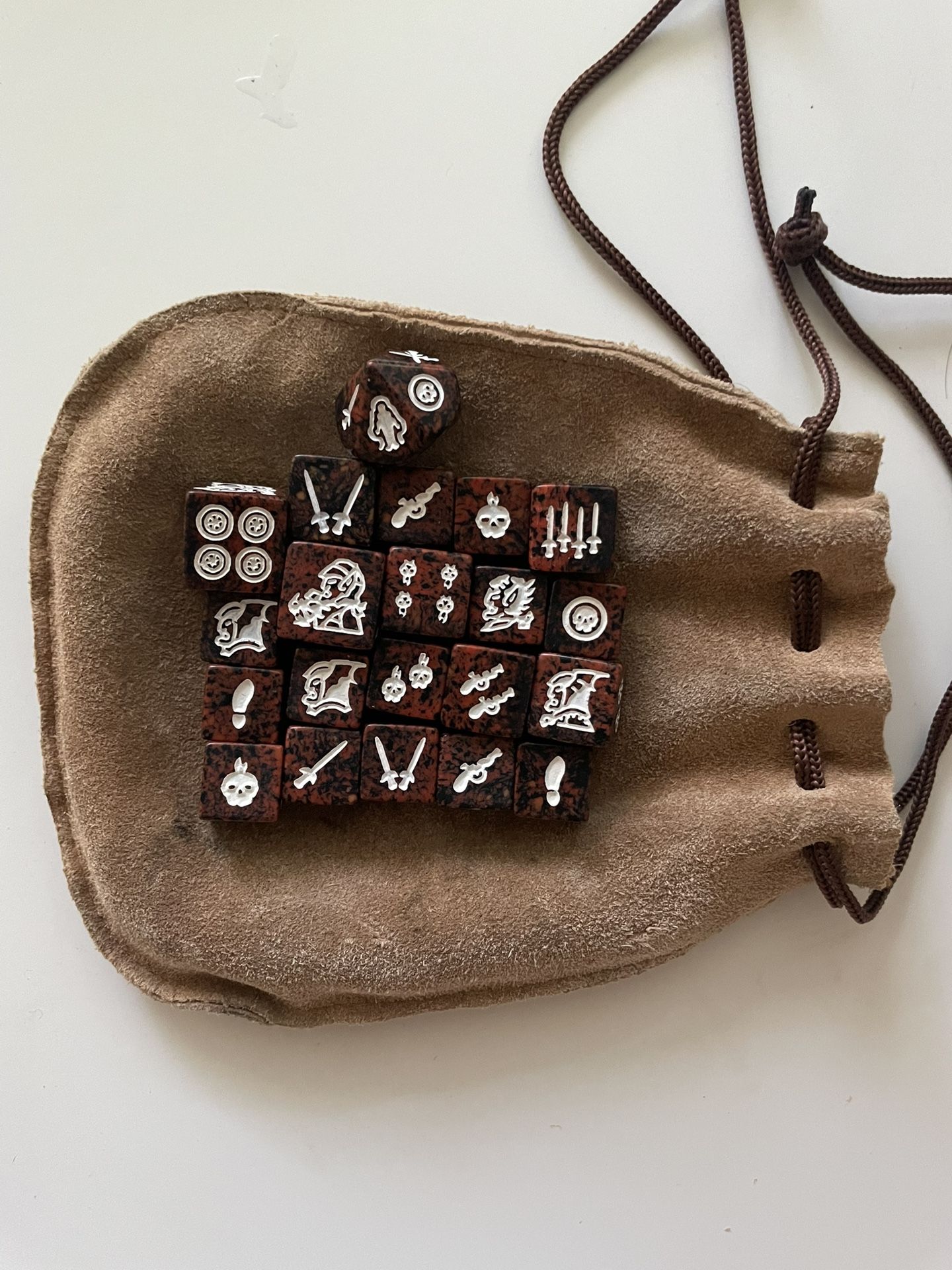 Lot of 21 TSR Dragon Dice - Lava Elves