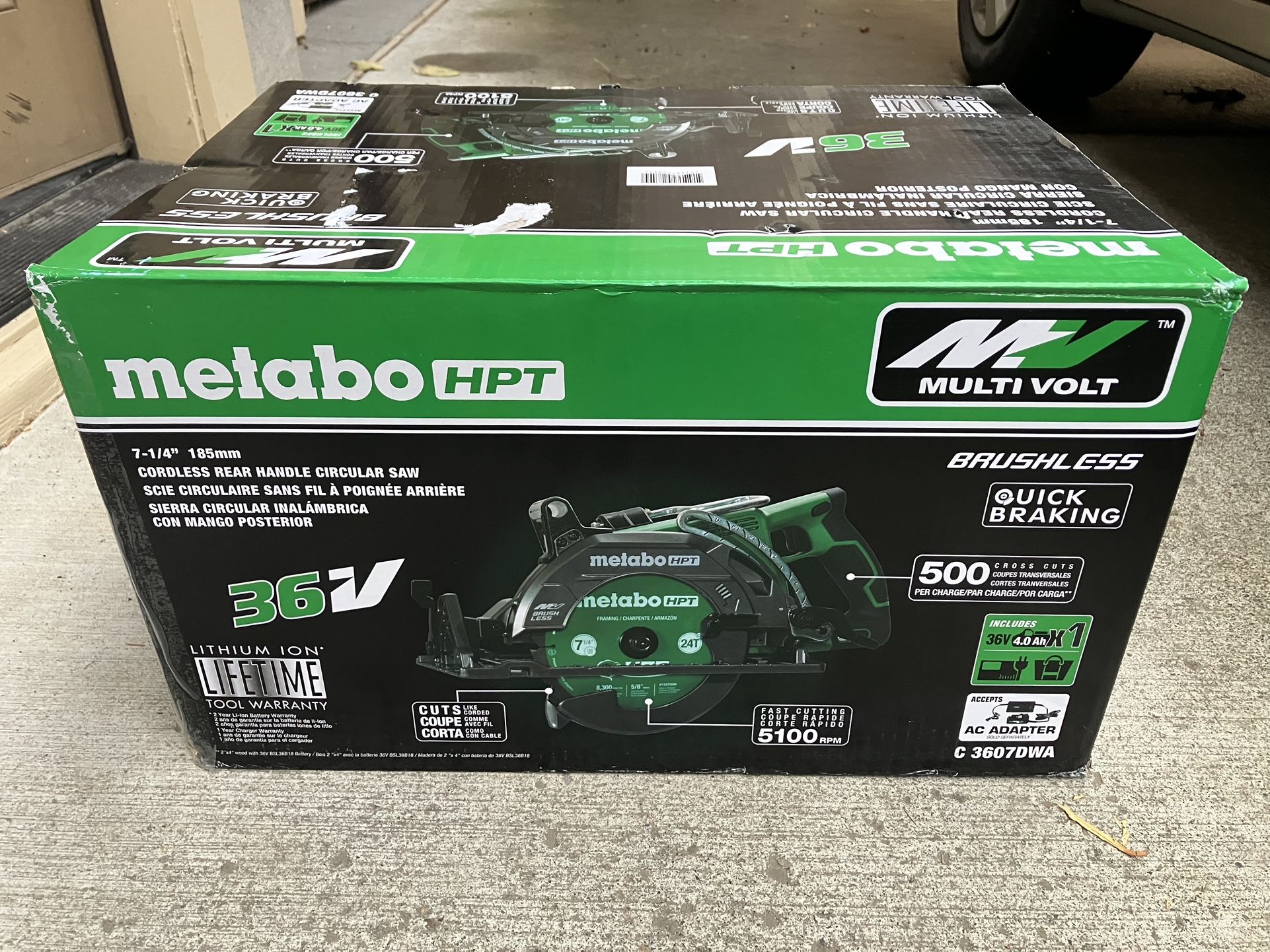 Metabo HPT Rear Handle Saw Kit