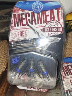 New 3 pack MegaMeat Arrows 2"