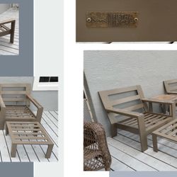 Fifth & Shore Aluminum 5 Piece Patio Set 