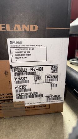 5 ton Copeland 2 stage compressor 410A