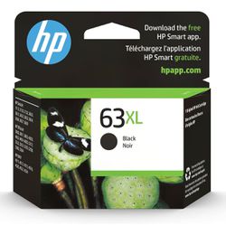 HP 63XL High-Yield Black Ink Cartridge, F6U64AN