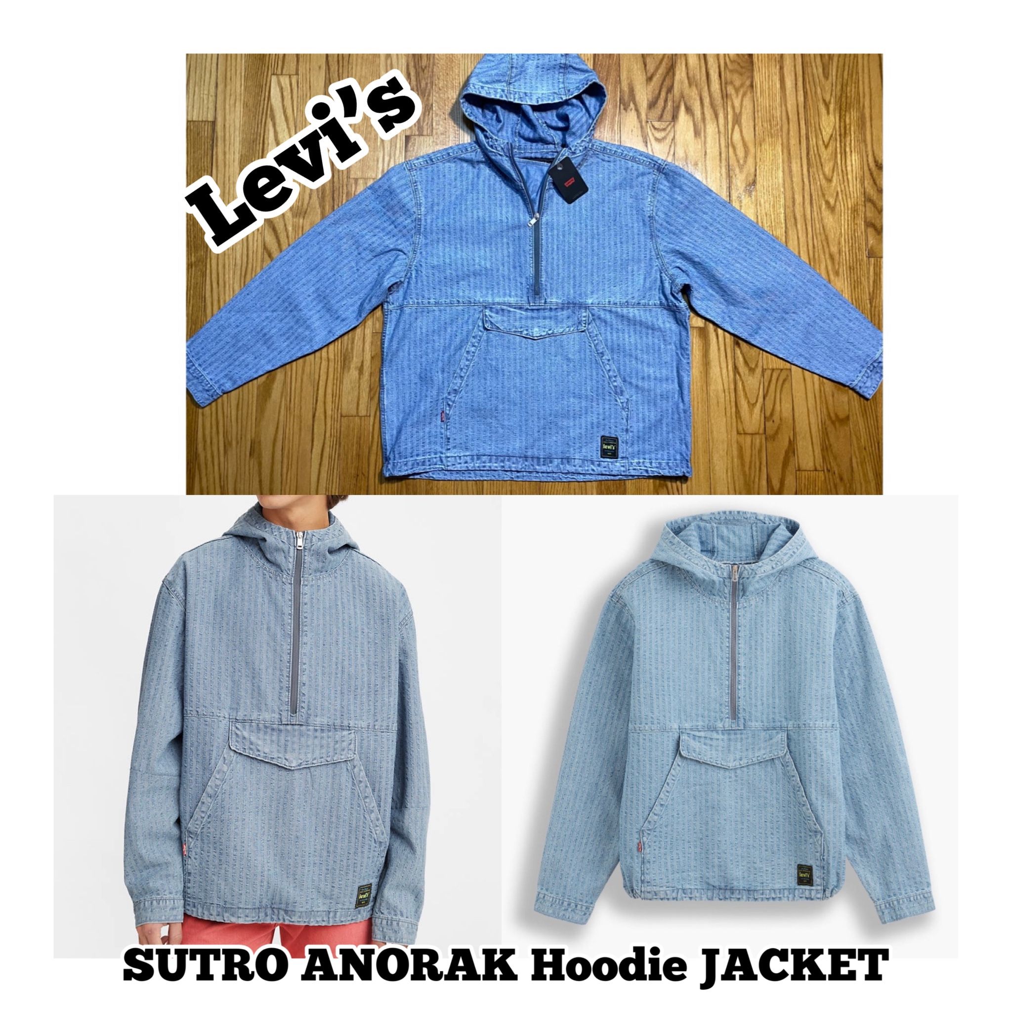 Levis SUTRO ANORAK Hoodie JACKET Men’s Sz Medium New!!