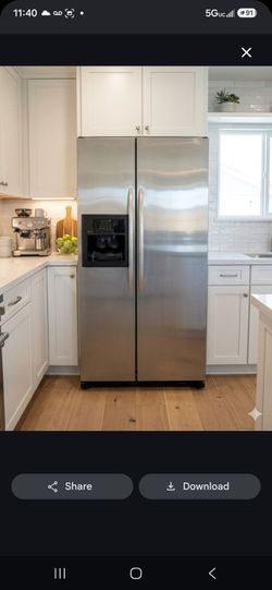 Kitchen aid side by side refrigerator