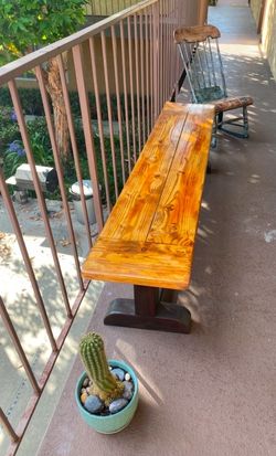 Douglas fir bench