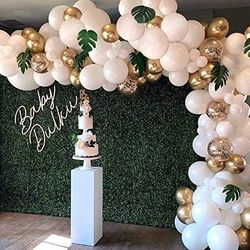 Backdrop + Balloons Garland