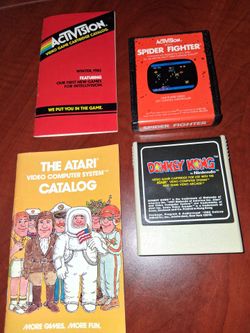ACTIVISION NINENDO ATARI GAMES AND CATALOGS