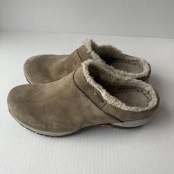 Dansko Parson Waterproof Suede Faux Fur Lined Clog Mule Size EU 39