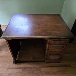 Vintage child's desk, 36x28", 27' tall