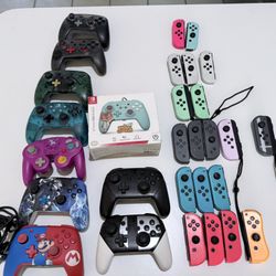 Nintendo switch controllers joycons pro controllers
