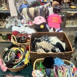 Belts wallets hats headbands scarves jewelry trinkets COME CHECK OUT OUR WAREHOUSE IN WILLOW GROVE 