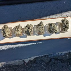 pyrite with quartz.. I have 12 of them I only have six in the picture