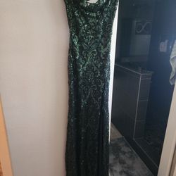 Green Long Dress 