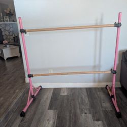 Pink Ballet Barre Freestanding