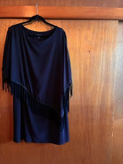 Black Dress W/Fringe