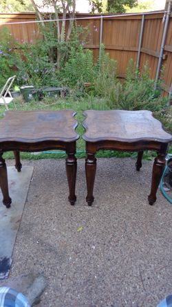 End table side table pair