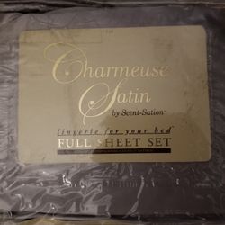 Charmeuse Satin Full Sheet Set by Scent-Sation,