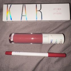 KAB Lip Gloss And Lip Liner NIB Shade charming