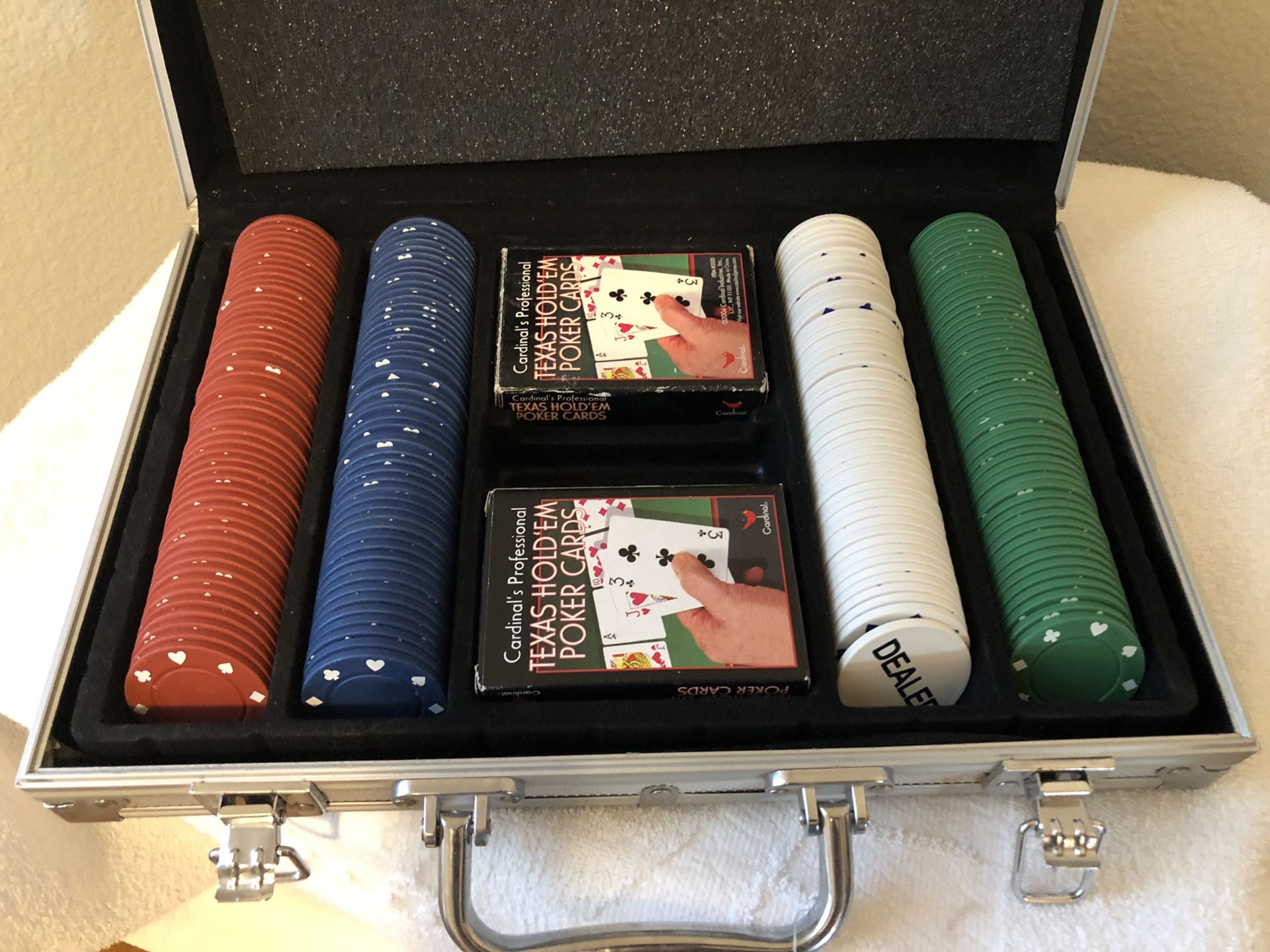 Poker chips. Only used a couple times!