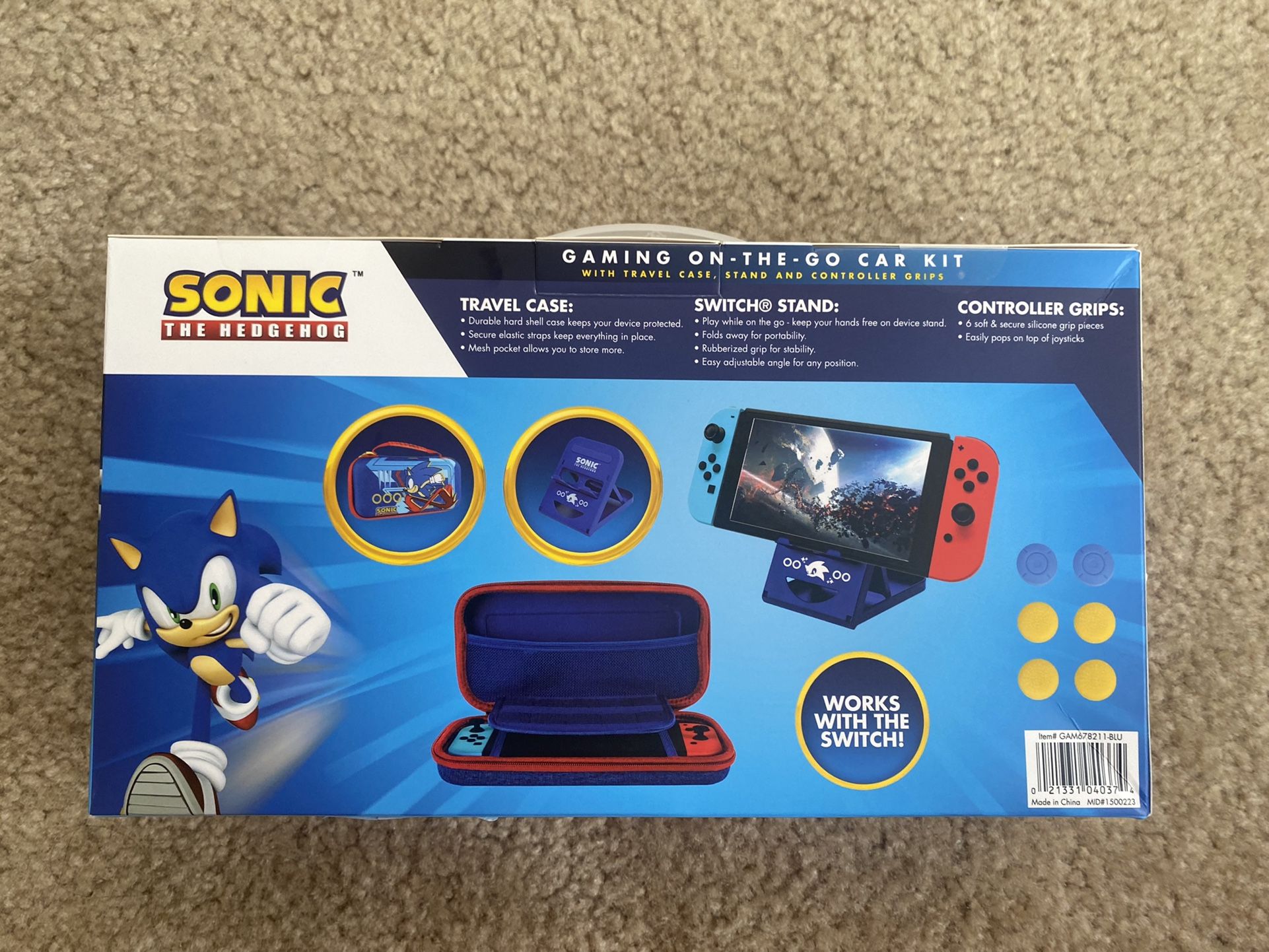  Sonic the Hedgehog Nintendo Switch Case, Gaming On-the