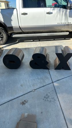 Wood X&O Letters